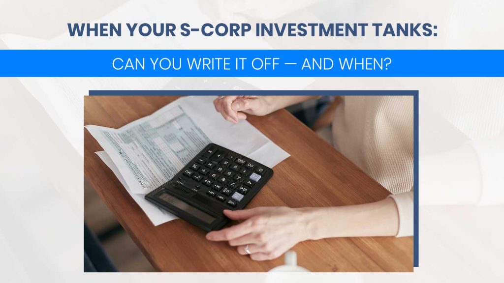 Can You Write off S-corp losses