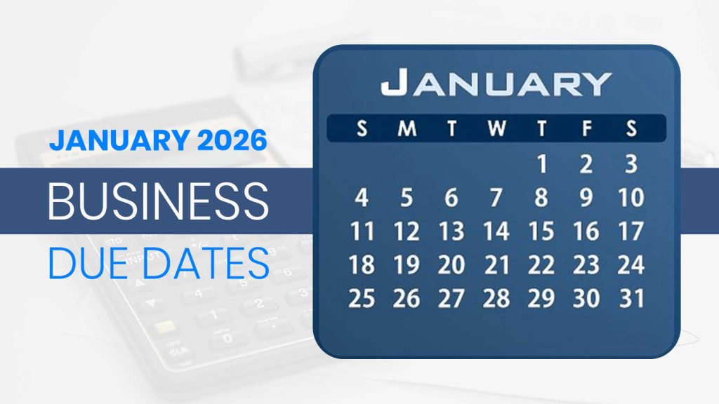 January 2026 Business Due Dates