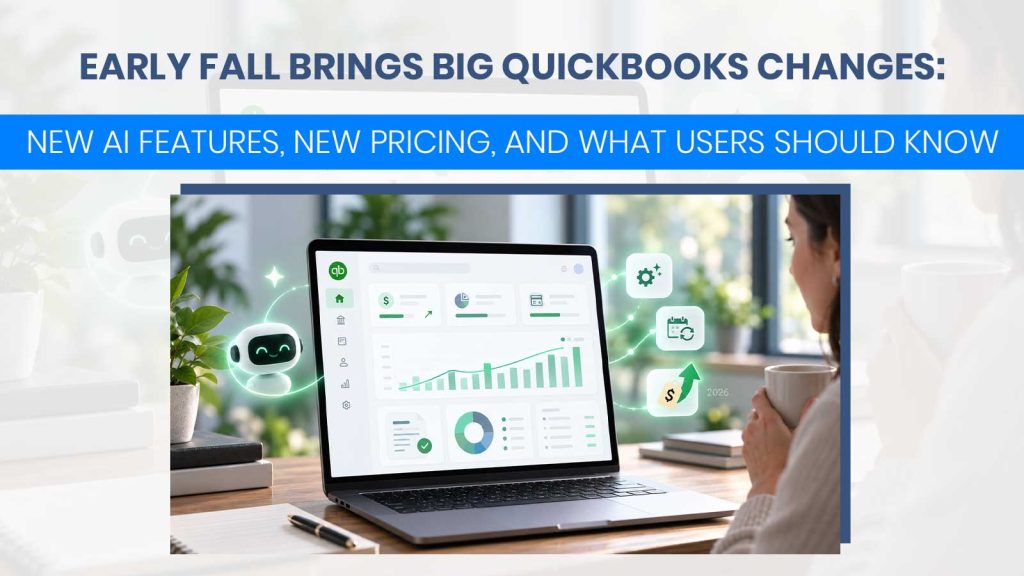 Big QuickBooks Changes