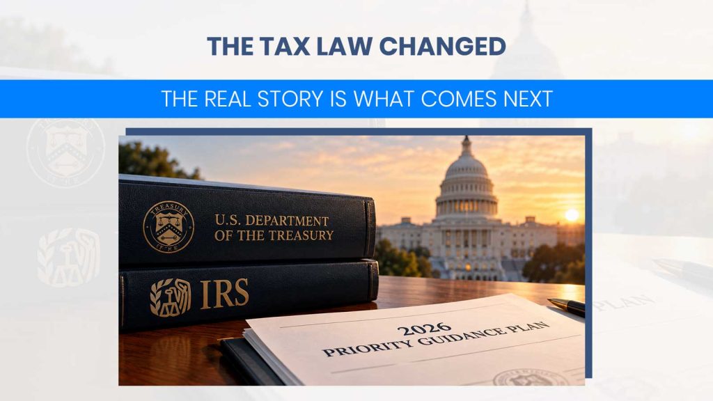 The Tax Law Changed